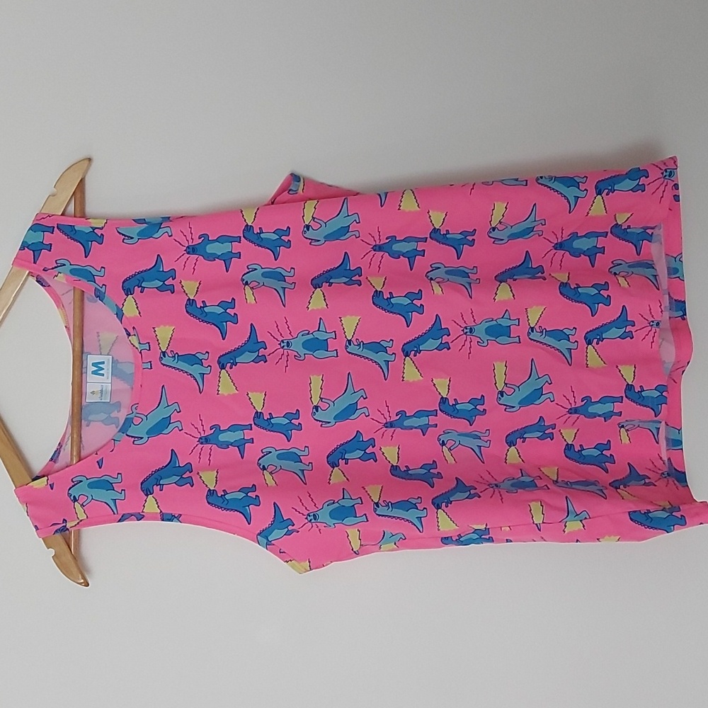 NWT Chubbies Zilla Thrilla Godzilla Print Tank Size Medium